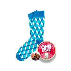 OhSox kojinės „Blue Cube“ (cinamonas)