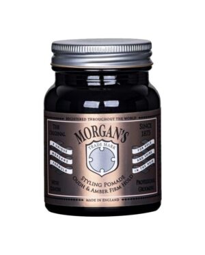 Morgan's Pomade pomada plaukams - stiprios fiksacijos Oudh & Amber Firm Hold Styling Pomade 100 g